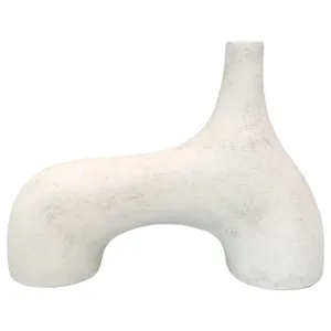 13" Metz Small Cream Vase