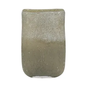 10" Mia Medium Green Glass Vase