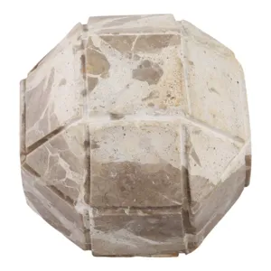 4" Pompano Small Beige Marble Sphere