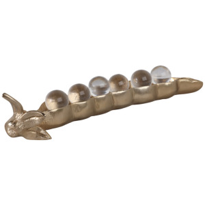 GOLD PEA POD STATUARY
