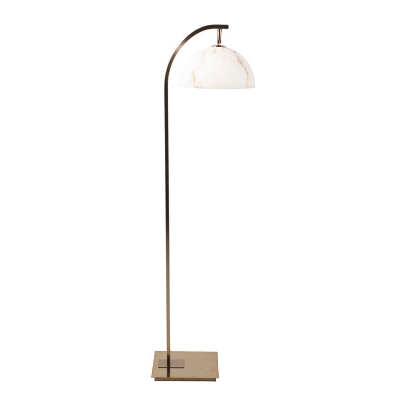60" Adamah Gold Floor Lamp
