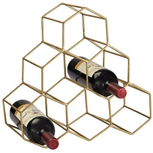 Angular Study Hexagonal Wine Rack