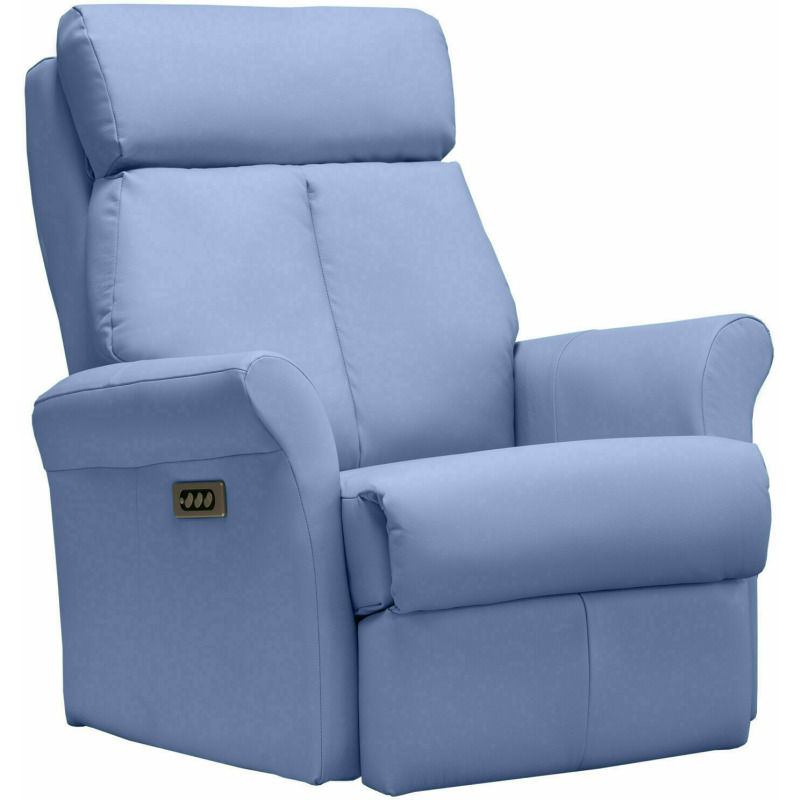 Swivel Glider Power Recliner w/Power Headrest & Lumbar L0012SGPWPLBR by Elran at Callan Furniture