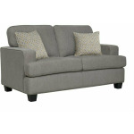 Carter Loveseat w/2 Pillows - Light Grey