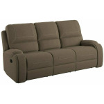 Adrian Motion Sofa w/Console & USB - Brown