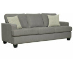 Carter Sofa w/2 Pillows - Light Grey