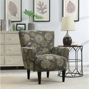 Flower Power Accent Chair - Grey Multi