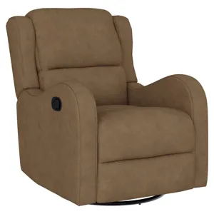 Henry Swivel Glider Recliner - Brown PU