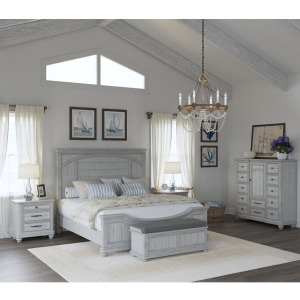 New Haven 5 PC King Panel Bedroom Furniture
