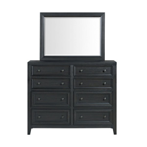 Woodinville Dresser with Mirror - Ebony