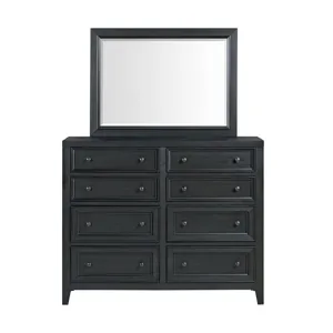 Woodinville Dresser with Mirror - Ebony