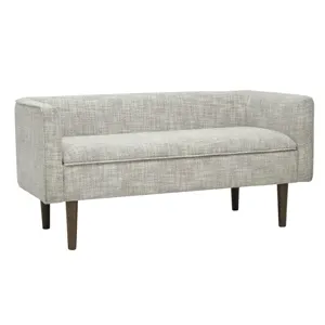 Storage Bench Ottoman - Cream