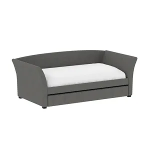 Vienna Complete Day Bed w/Trundle - Light Gray
