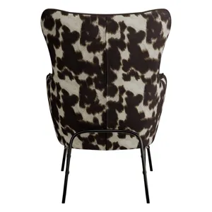 Accent Chair - Brown / Cow Print