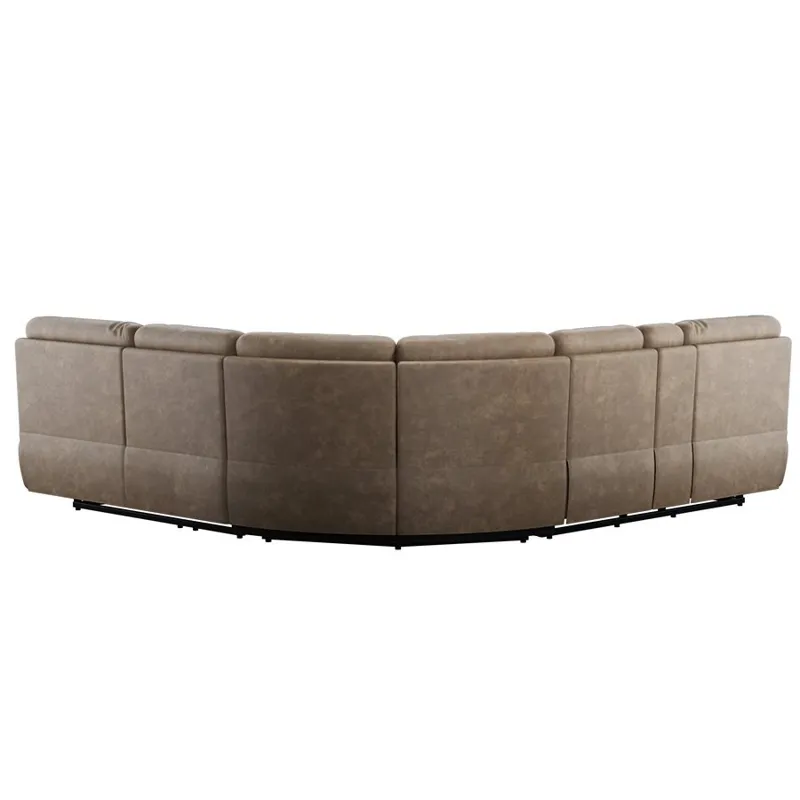 Aurora 3PC Power Reclining Sectional - Brown