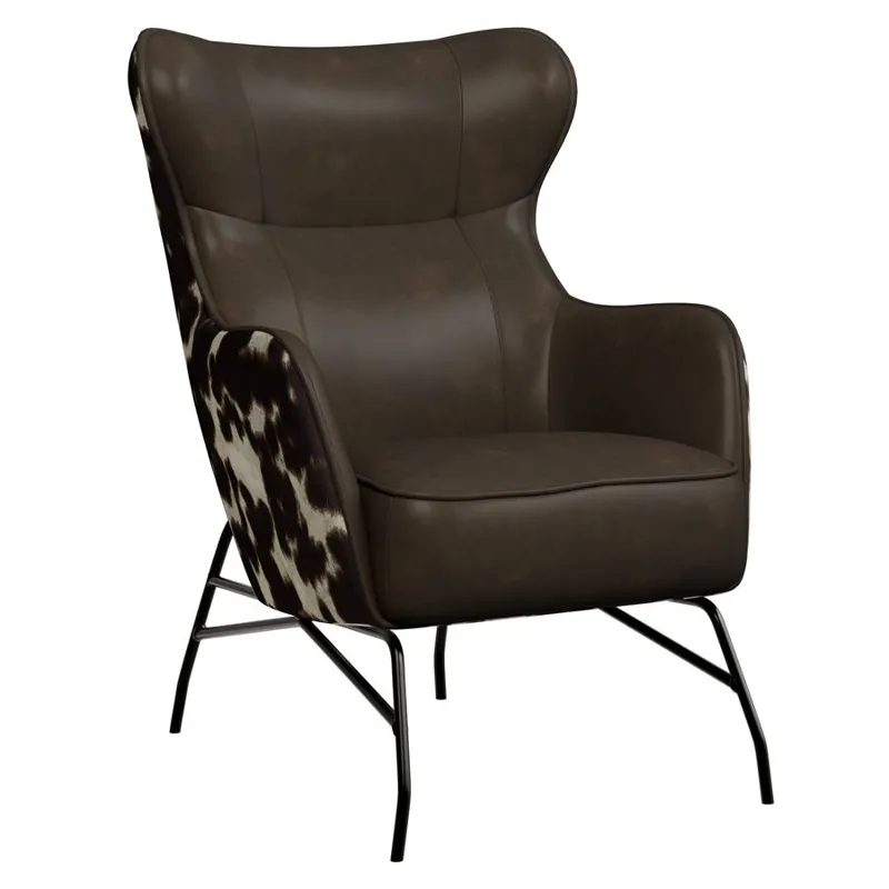 Accent Chair - Brown / Cow Print