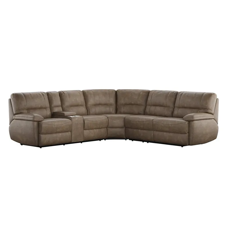 Aurora 3PC Power Reclining Sectional - Brown