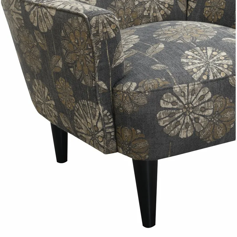 Flower Power Accent Chair - Grey Multi
