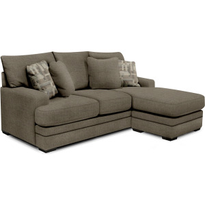 Luca Sofa with Floating Ottoman Chaise - Living Large Tobacco