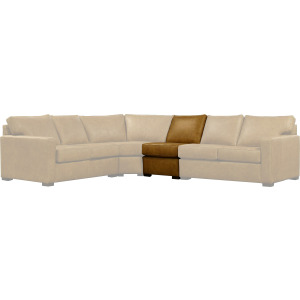 Del Mar Baylor Leather Armless Chair