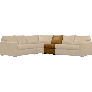 Del Mar Baylor Leather Armless Chair