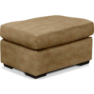 Drew Leather Ottoman