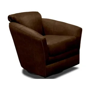 Lyra Leather Swivel Glider