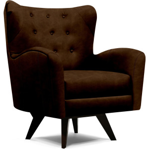 SoHo Living Harlow Leather Swivel Chair - Revelation Tigers Eye