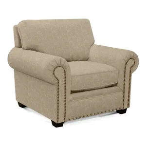 Brett Chair w/Nails - Kaysen Pearl