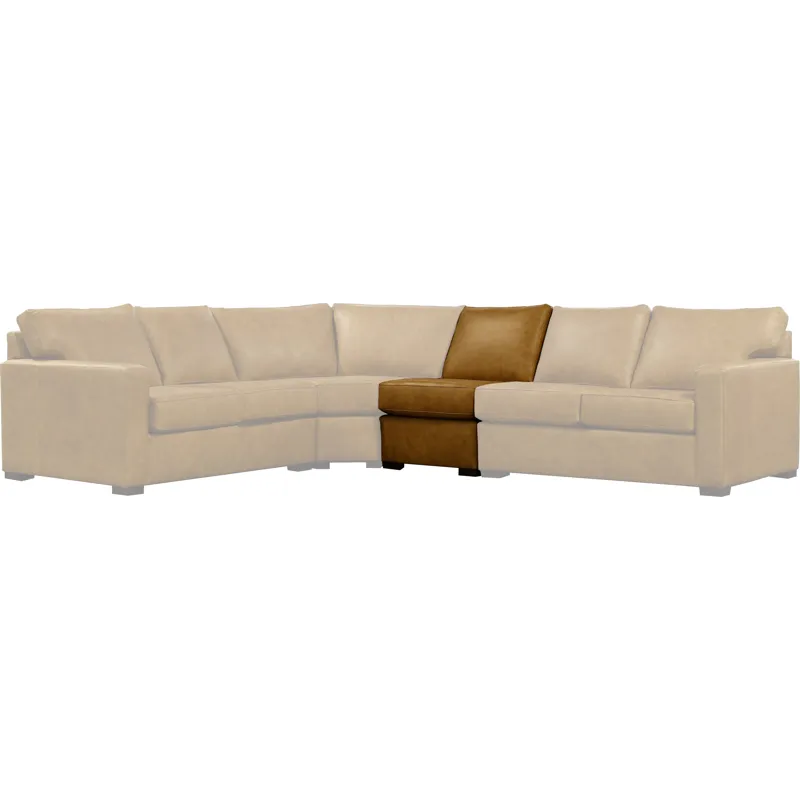 Del Mar Baylor Leather Armless Chair