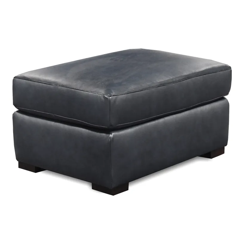 Del Mar Baylor Leather Large Ottoman