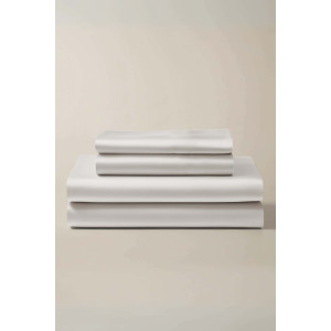 WHITE QUEEN BAMBOO SHEET SET
