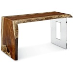Live Edge Waterfall Desk