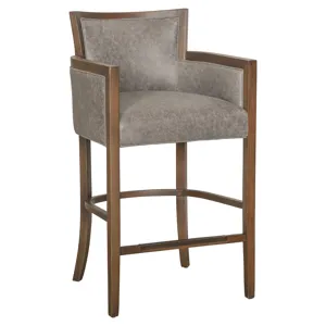 Albany Leather Bar Stool