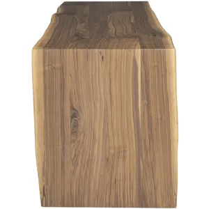 Walnut Waterfall Counter Height Table