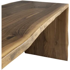 Walnut Waterfall Counter Height Table