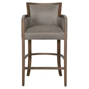 Albany Leather Bar Stool