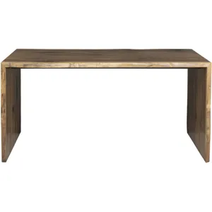 Walnut Waterfall Counter Height Table