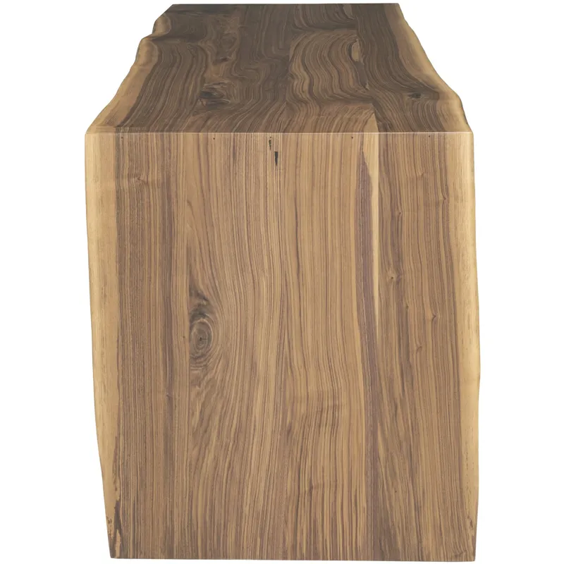 Walnut Waterfall Counter Height Table