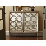 Humphrey Bogart Antique Glass Screen Legend Hall Chest