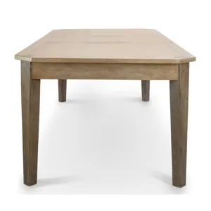 Sun Haven - Rectangular Extendable Dining Table with Self Storing Leaf (78"-96") - Oak and Walnut Finish