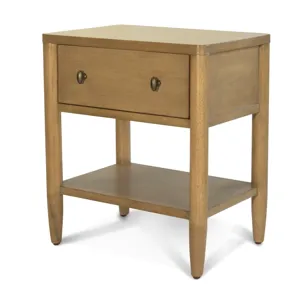 Chatham - 1 Drawer Nightstand with USB-A and USB-C Port - Warm Maple Finish