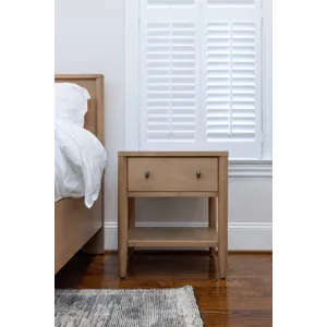 Chatham - 1 Drawer Nightstand with USB-A and USB-C Port - Warm Maple Finish