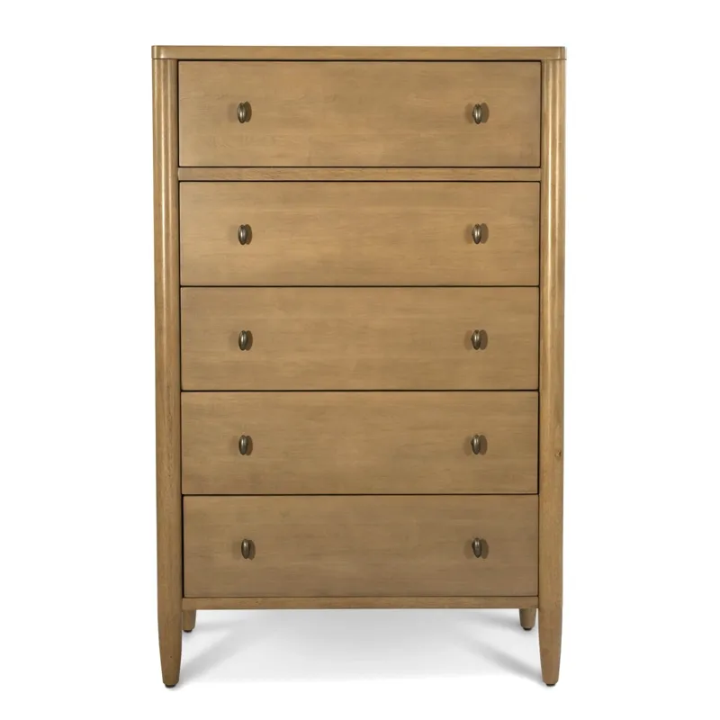 Chatham - 5 Drawer Chest - Warm Maple Finish