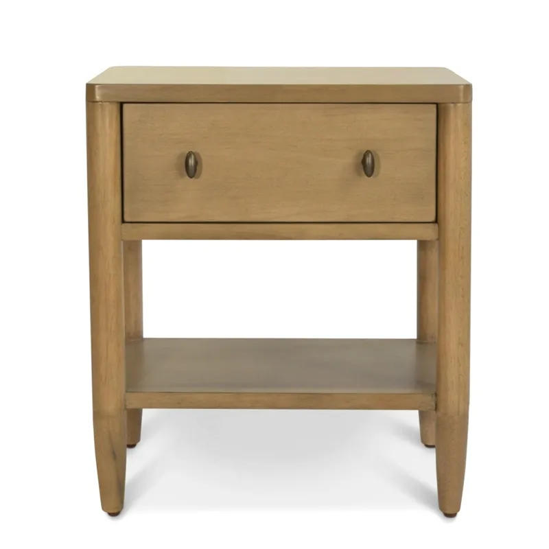 Chatham - 1 Drawer Nightstand with USB-A and USB-C Port - Warm Maple Finish