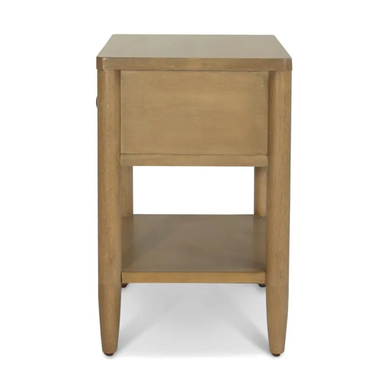 Chatham - 1 Drawer Nightstand with USB-A and USB-C Port - Warm Maple Finish