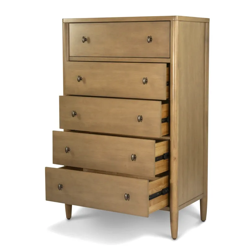 Chatham - 5 Drawer Chest - Warm Maple Finish