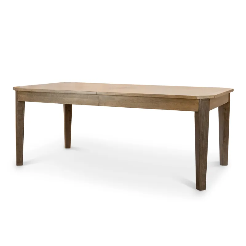 Sun Haven - Rectangular Extendable Dining Table with Self Storing Leaf (78"-96") - Oak and Walnut Finish