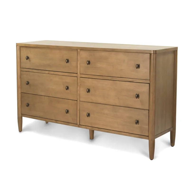 Chatham - 6 Drawer Dresser - Warm Maple Finish