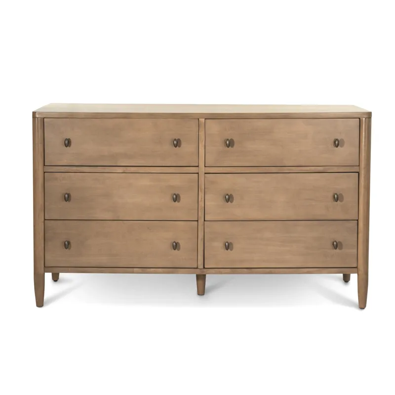 Chatham - 6 Drawer Dresser - Warm Maple Finish